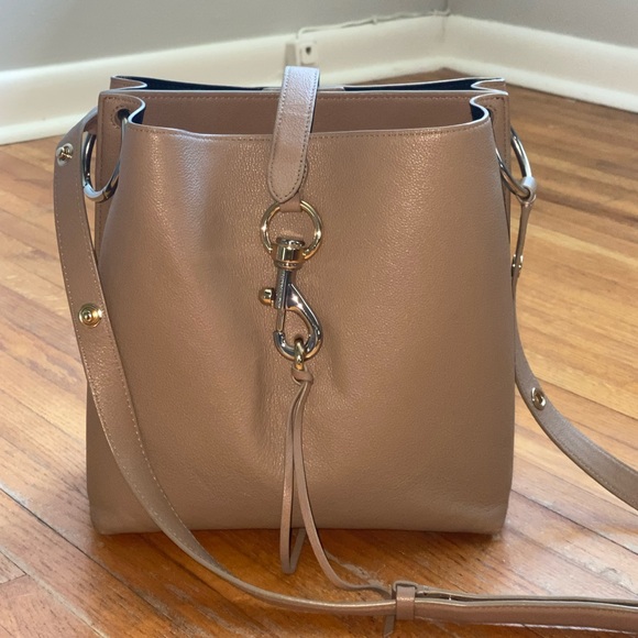 Rebecca Minkoff Megan Shoulder Bag Beige - Picture 14 of 16